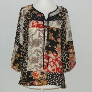 Figuerca&flower colorblock top, size PS